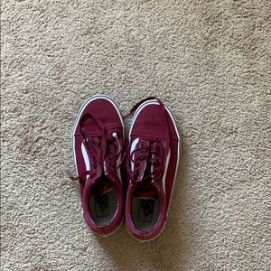 Maroon vans